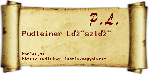 Pudleiner László névjegykártya